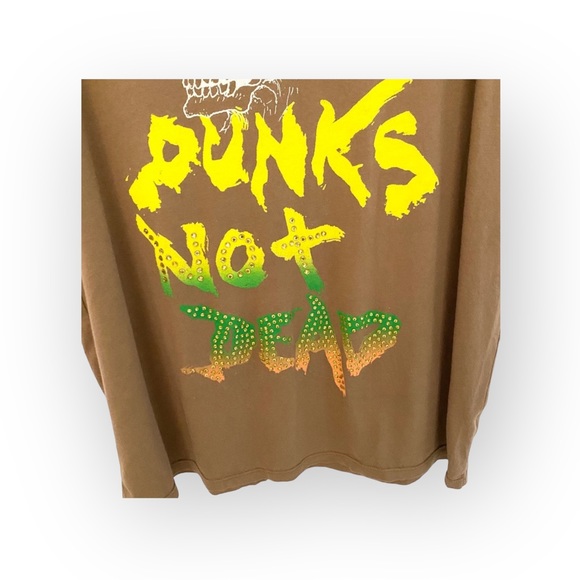 new Ed Hardy 𖦹 Punks Not Dead Barefoot Beach T Shirt Dress 𖦹 Cocoa Brown 𖦹 L - Picture 11 of 16